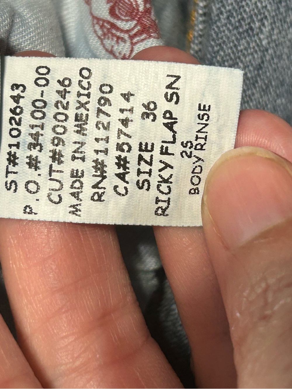 True Religion Ricky Relaxed Straight Jeans Men’s 36 Denim. Flaw See Pics - Picture 13 of 13